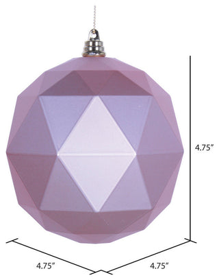 Geometric Ball Ornament , Rose Gold, 4.75"