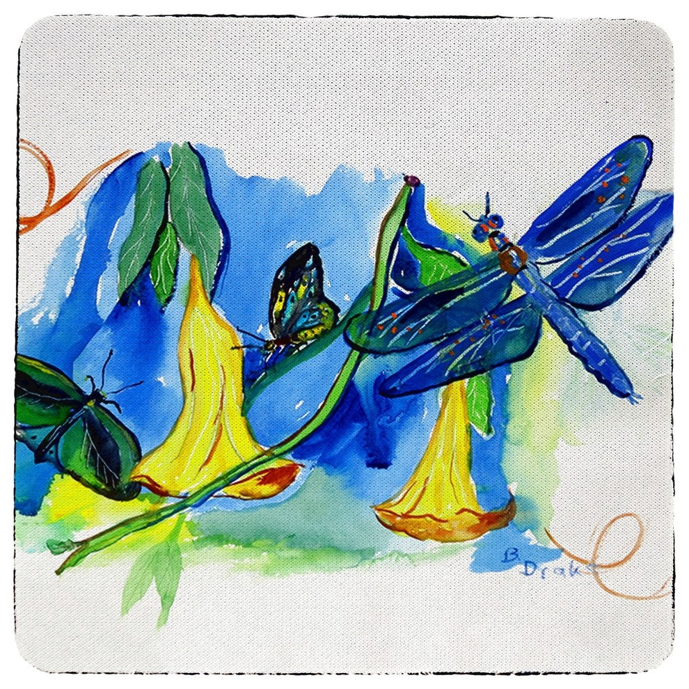 Yellow Bells & Dfly Coaster - 3 Sets of 4 (12 Total)