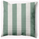 16x16" Graduated Stripe Nautical Decorative Indoor Pillow, Sage
