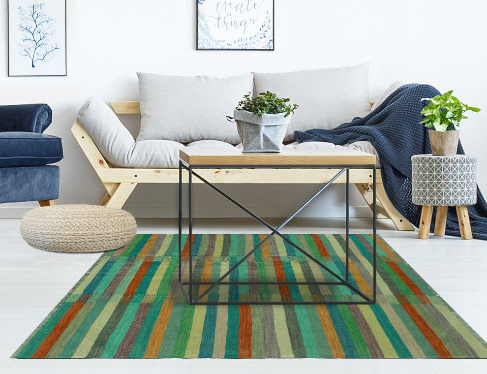 Winchester Kilim Jeannine Orange/Purple Rug, 3'10x5'10