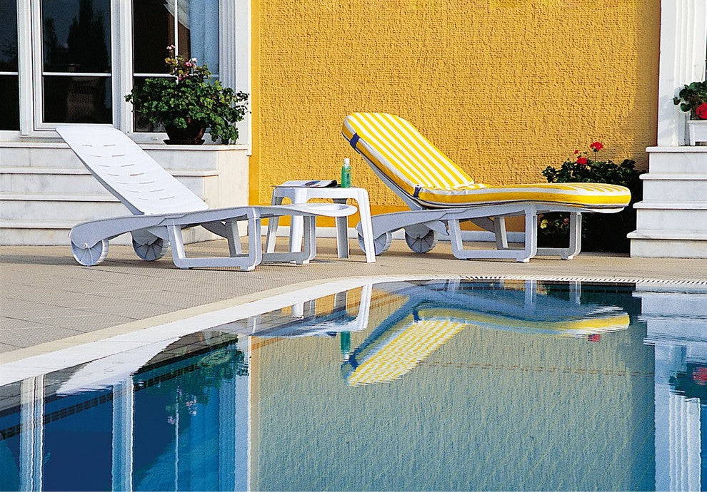 Compamia Sundance Pool Chaise Lounges, Set of 2, White