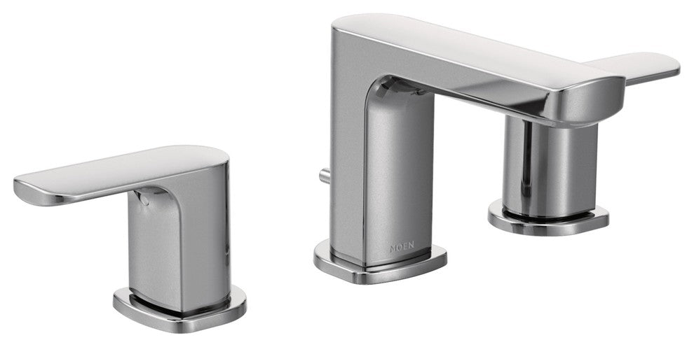 Moen Rizon 2-Handle Low Arc Bathroom Faucet, Chrome