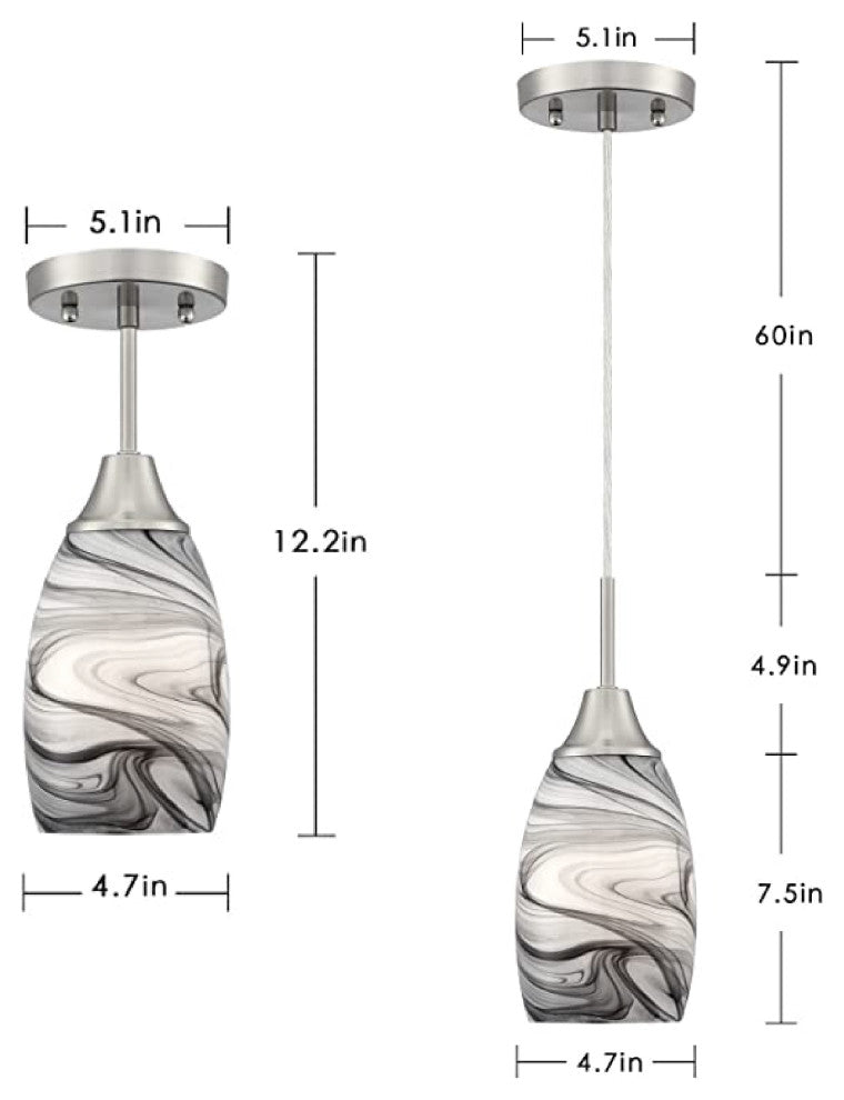 Gray hanging lights for kitchen 3 light pendant lighting Art Deco pendant lamp