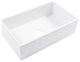 Turner White Fireclay 30" Single Bowl Farmhouse Undermount Kitchen Sink
