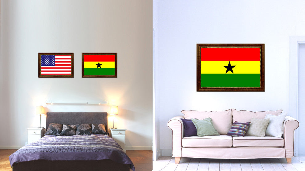 Ghana Country Flag Canvas Print, 19"x27"