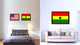 Ghana Country Flag Canvas Print, 19"x27"