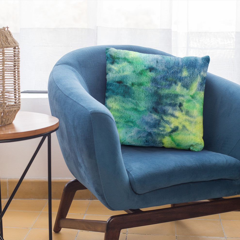 Plutus Northern Lights Faux Fur Luxury Throw Pillow, 22" x 22"