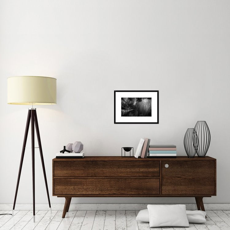 "Dreaming Before The Thunder" Framed Digital Print by Mikael Jigmo, 24"x18"