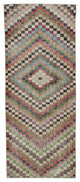 Rug N Carpet - Handmade Turkish 3' 3'' x 7' 9'' Antique Vintage Rug