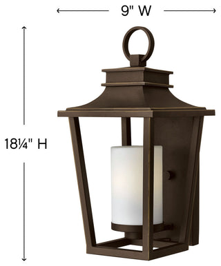 Hinkley Sullivan Small Wall Mount Lantern, Oil Rubbed Bronze