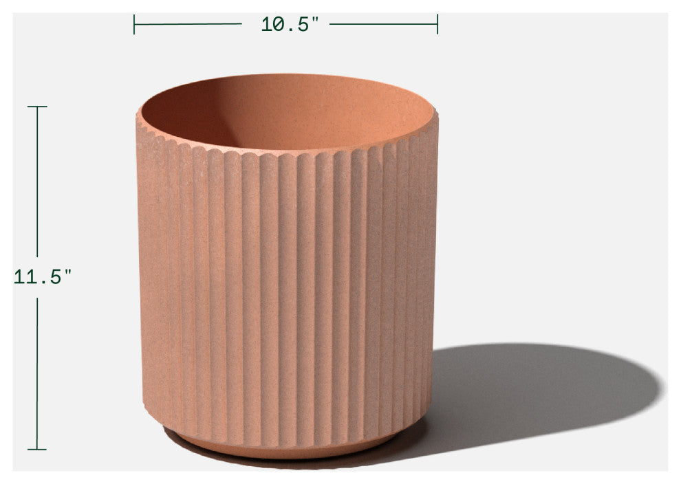 Veradek Demi Series Planter, Terracotta, 12", 1 Pack
