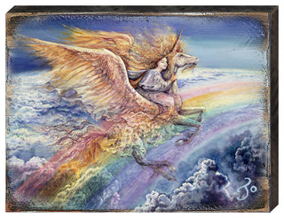 Flight to Aquarius Wall and Table Top Wooden Decor, 12x9