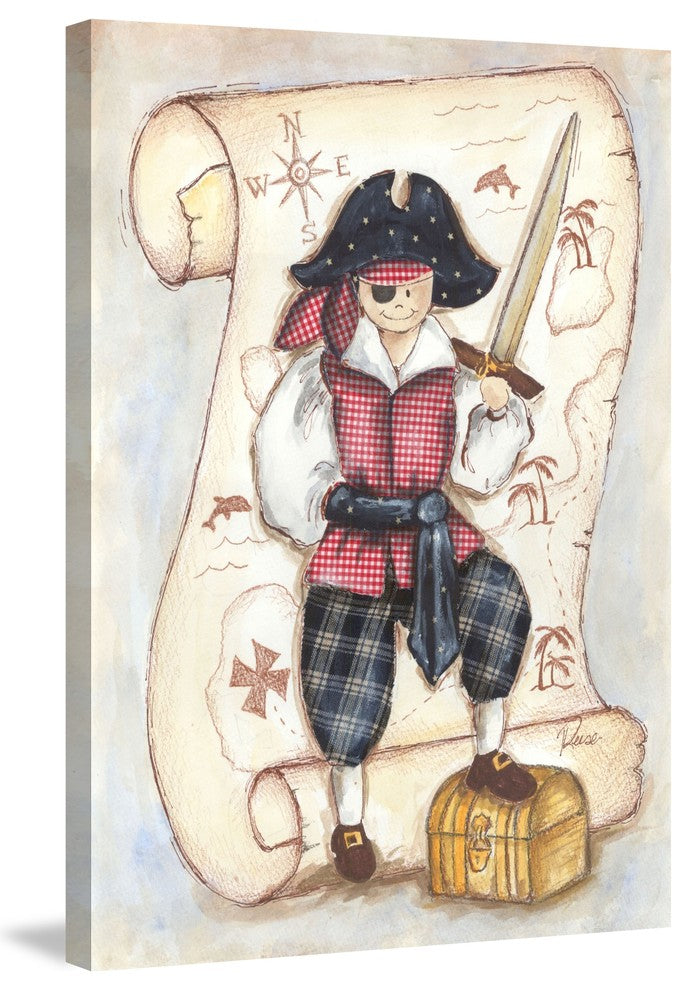 Marmont Hill, "Pirate" by Reesa Qualia Painting Print on Wrapped Canvas, 20x30