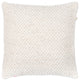 Surya Karrie  Cream Pillow Shell With Polyester Insert 20"H X 20"W