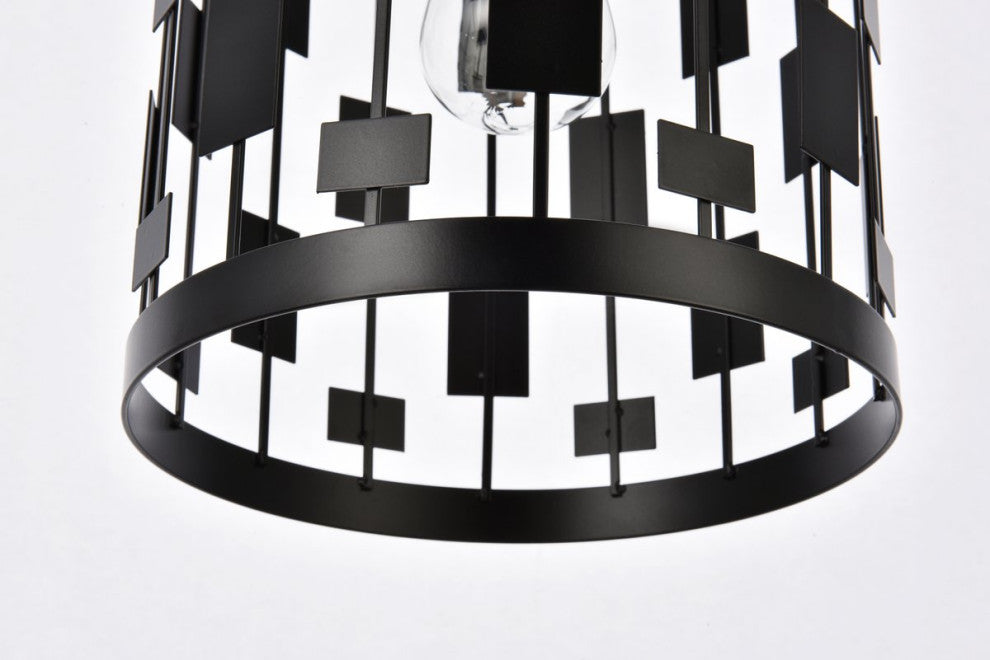 Louie 1-Light Pendant, Black