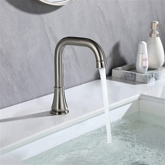 Fontana Commercial Brushed Nickel Touchless Automatic Sensor Faucet