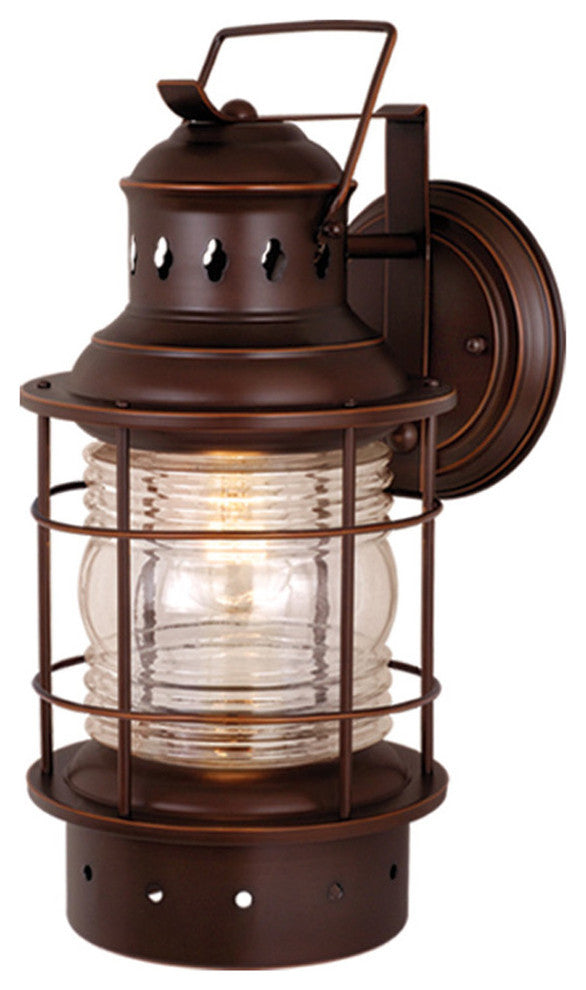 Hyannis Outdoor Wall Light, 8", Burnished Bronze