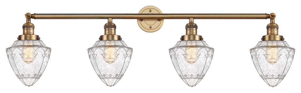 INNOVATIONS 215-BB-G664-7-LED 4-Light Bath Vanity Light Brushed Brass