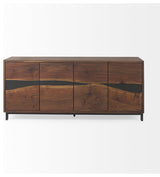 Hemlock 69L x 18W x 30H Brown Wood Sideboard