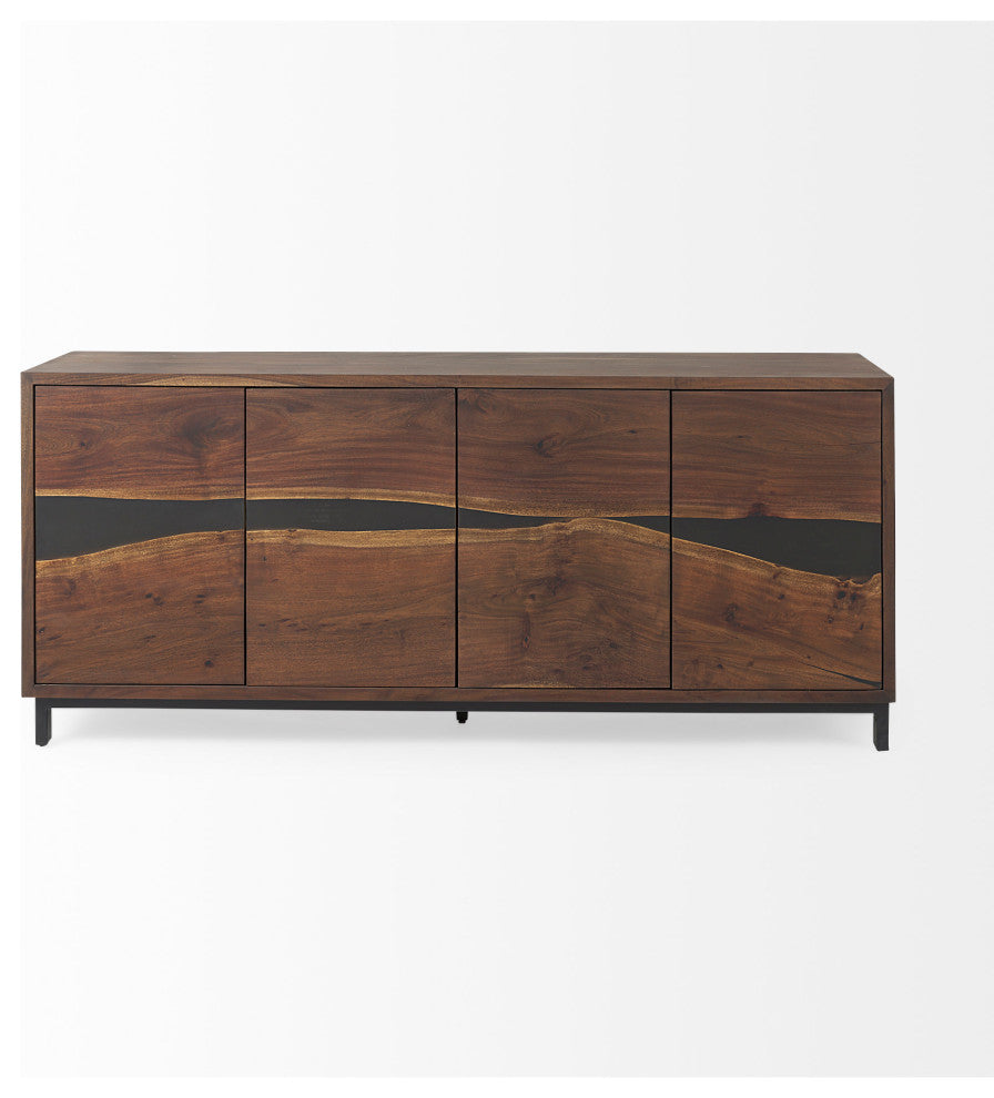 Hemlock 69L x 18W x 30H Brown Wood Sideboard