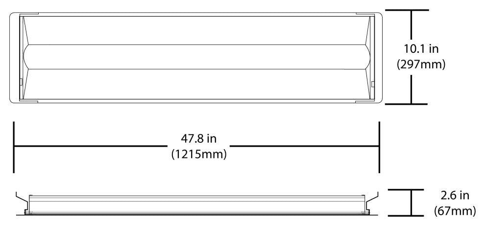 TAR Select Series Architectural LED Retrofit Troffer, 1 X 4