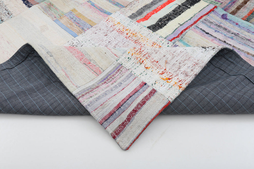 Rug N Carpet - Handmade Oriental 6' 8'' x 10' 0'' Vintage Patchwork Kilim Rug