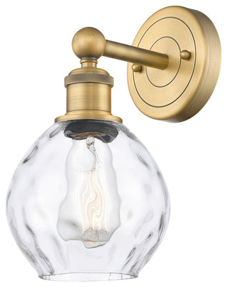 Waverly 1-Light 6" Sconce, Brushed Brass Finish, Clear Shade