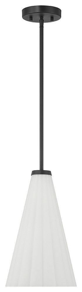 Bristol 1-Light Pendant, Matte Black, Matte Black
