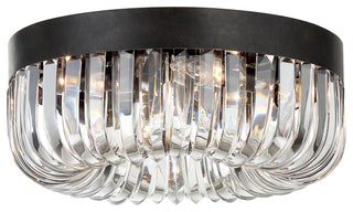 Crystorama Lighting Group ALI-B2005 Alister 5 Light 15"W Flush - Charcoal