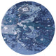Ahgly Company Indoor Round Mid-Century Modern Area Rugs, 8' Round