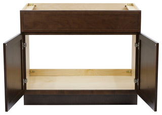 Vanity Art Birch Plywood Single Base Storage Cabinet, Brown, 39"