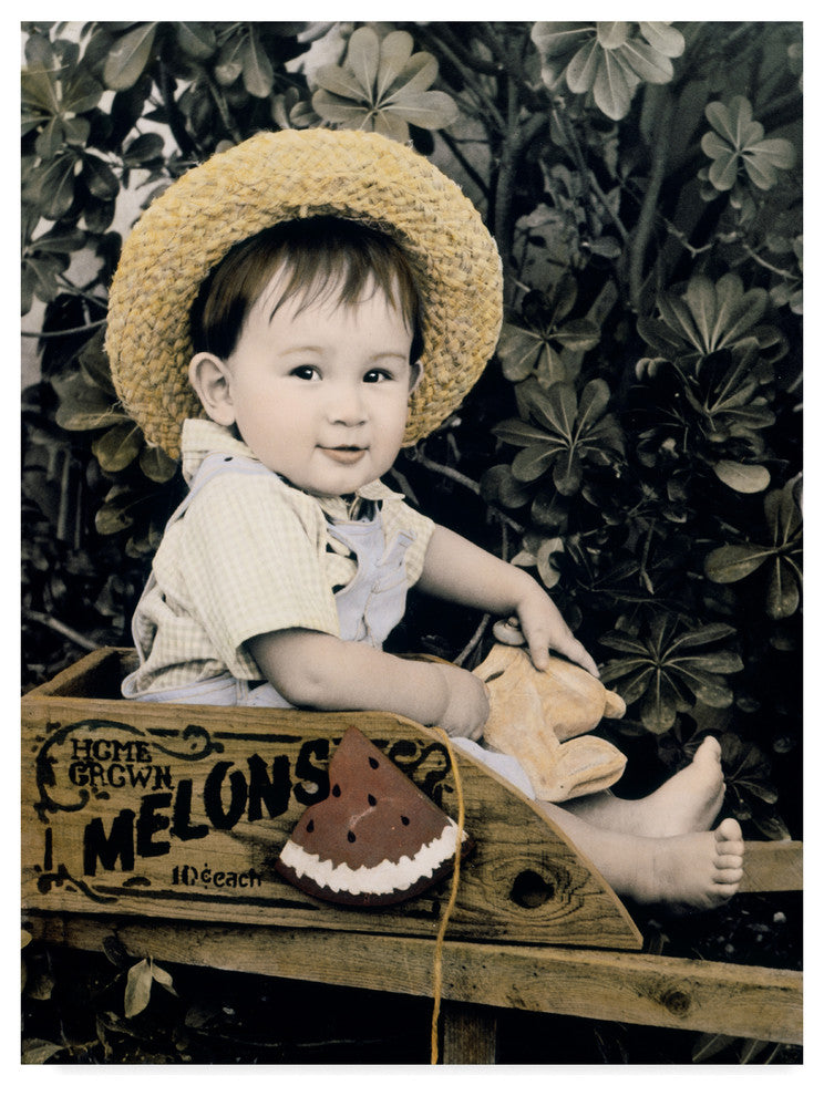 Sharon Forbes 'Watermelon Man' Canvas Art, 32"x24"