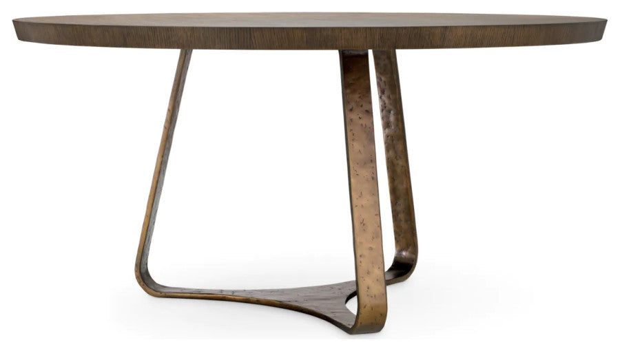 Aluminum Base Dining Table, Eichholtz Cambronne