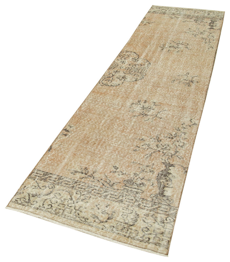Rug N Carpet - Handmade Anatolian 2' 7" x 10' 9" Antique Kitchen Runner Rug