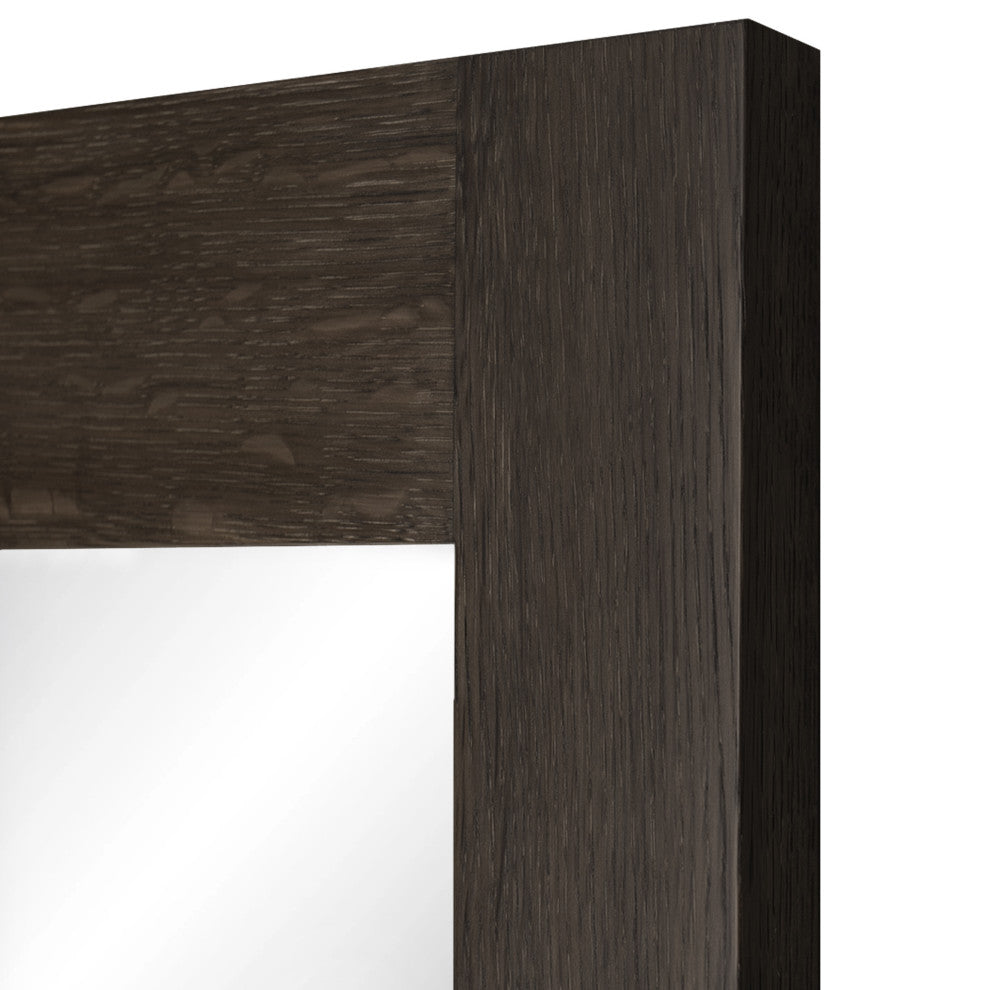 30" Vanity, Carrara White Marble Top, Sink, Drain, Mounting Ring, and P-Trap, Matte Black, Mirror Included