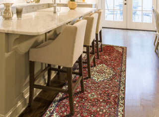 Fine Vintage Distressed Lucinda Rust/Ivory Runner, 3'1 x 9'6