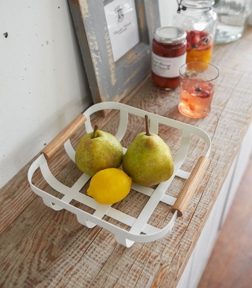 Tosca Fruit Basket, White