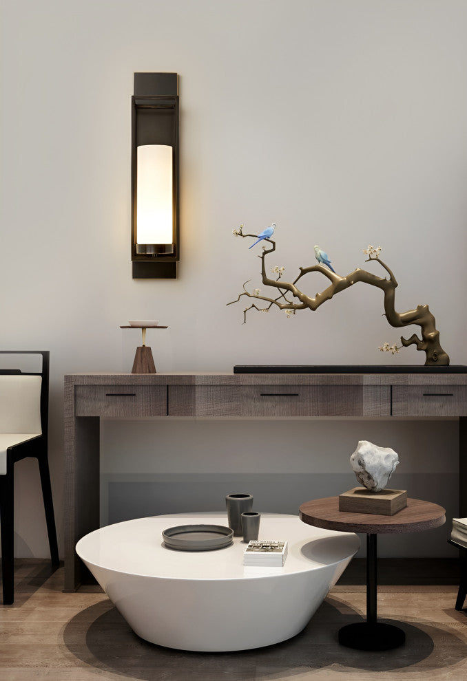 Luxury Wall Lamp in Palace Style for Living Room, Bedroom, Black + Gold, Cool Light