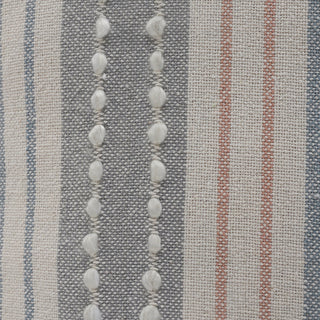 Delicate Textured Striped Throw Pillow