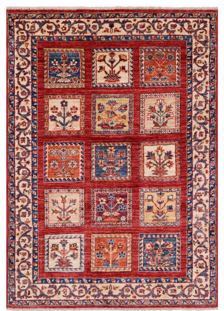 Hand Knotted Persian Garden Design Rug 3' 5" X 4' 10" Q10672