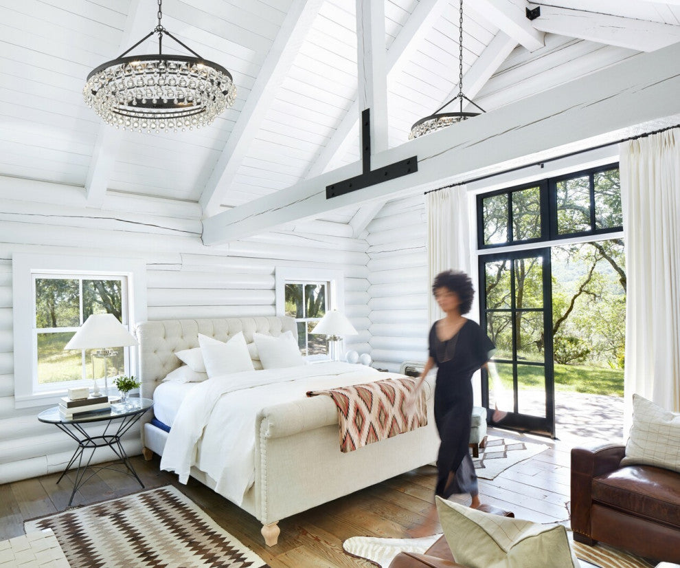 CRYSTORAMA Calypso 6 Light Matte Black Chandelier