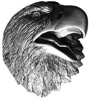 Proud Eagle Knob Antique Pewter, Antique Pewter