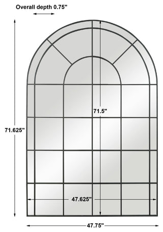 Uttermost Grantola Black Arch Iron Mirror