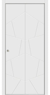 Sliding Closet Bi-fold Doors 48 x 84 | Planum 0990 Painted White