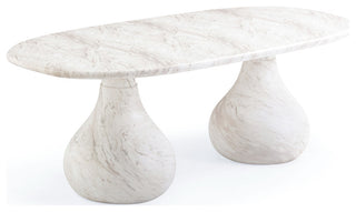 Smooch Indoor/Outdoor Dining Table, White, 87"