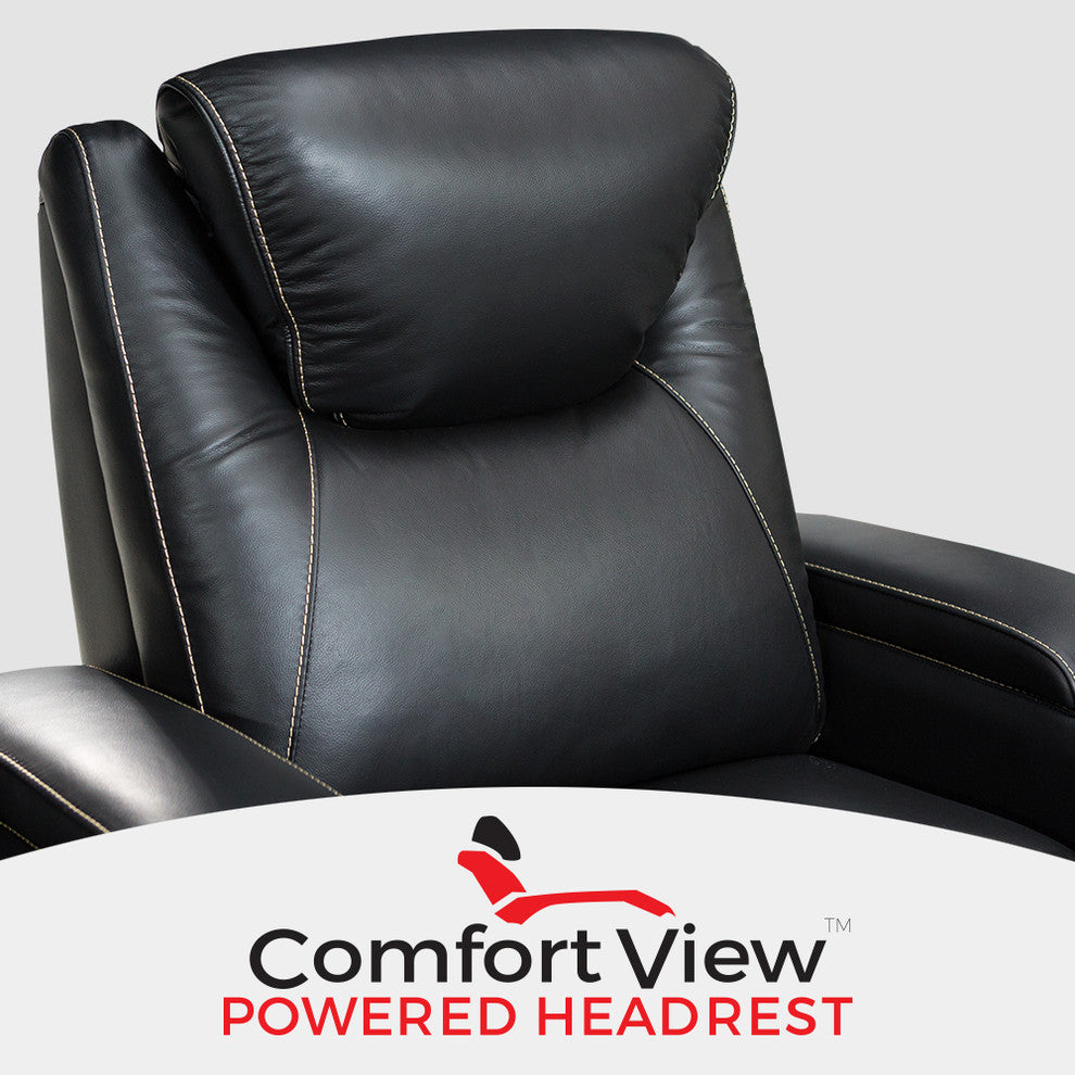 Seatcraft Equinox Leather Home Theater Seating Power Recline Headrest Lumbard, B