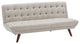 Urban Tufted Sofabed Soft Fabric, Beige