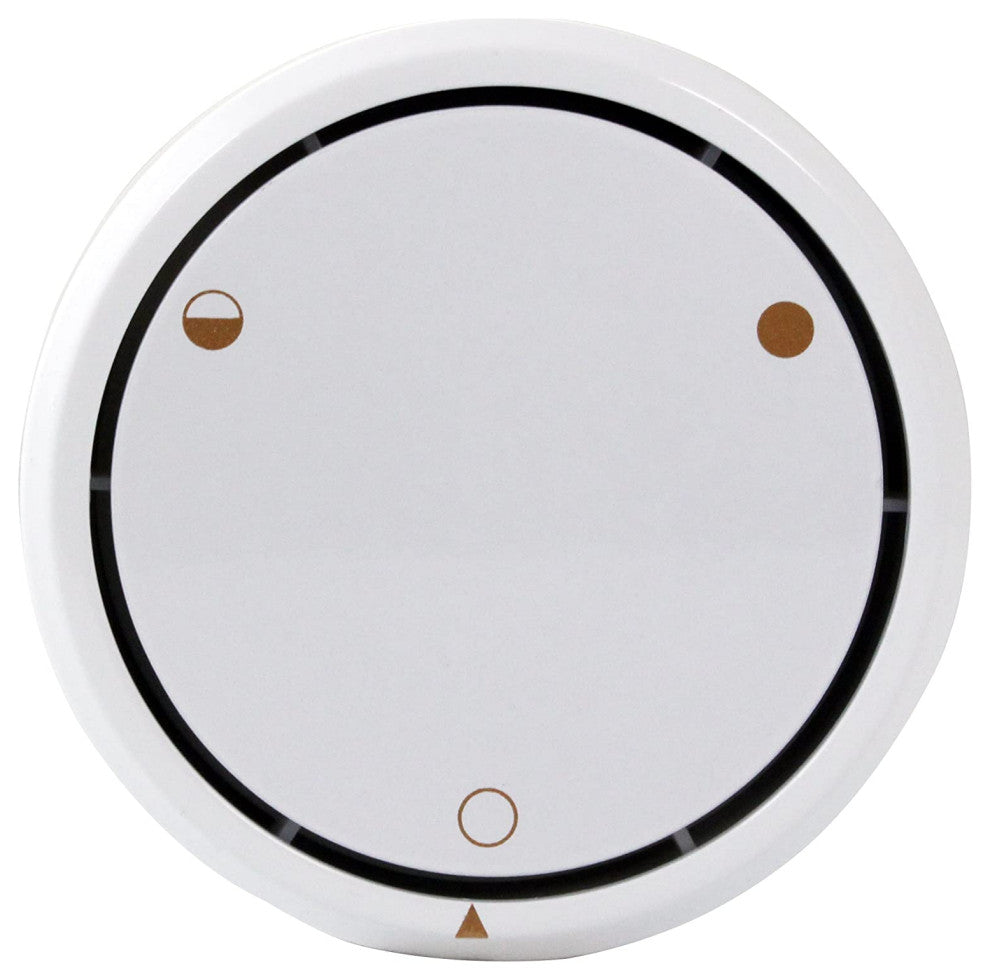 Universal Deep Soak Round Replacement 2-Hole Bath Overflow Cover, White