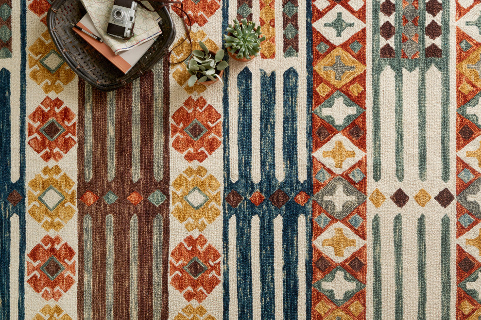 Orange Gold  Hand Hooked Zharah Area Rug by Loloi, 3'6"x5'6"
