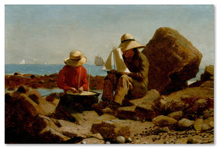 Homer 'The Boat Builders' Canvas Art, 47 x 30